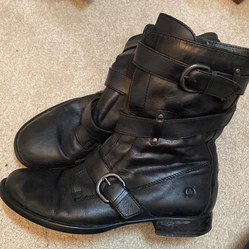 Born leather moto boots